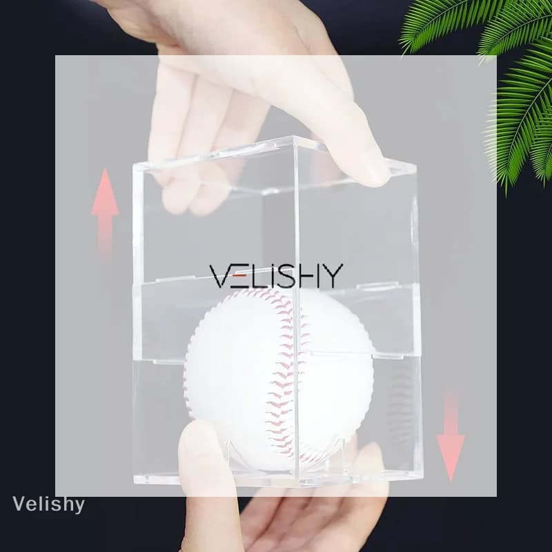 Acrylic Baseball Display Box Waterproof Dustproof Golf Ball Storage Holder Lightweight Sport Souvenir Collectible Protector 80m