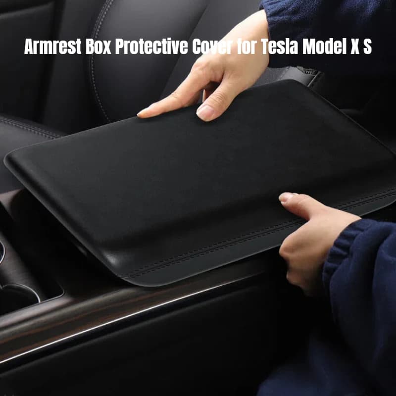 Custodia protettiva per bracciolo console centrale per Tesla Model X S Custodia protettiva per scatola bracciolo Accessori auto TPE antigraffio
