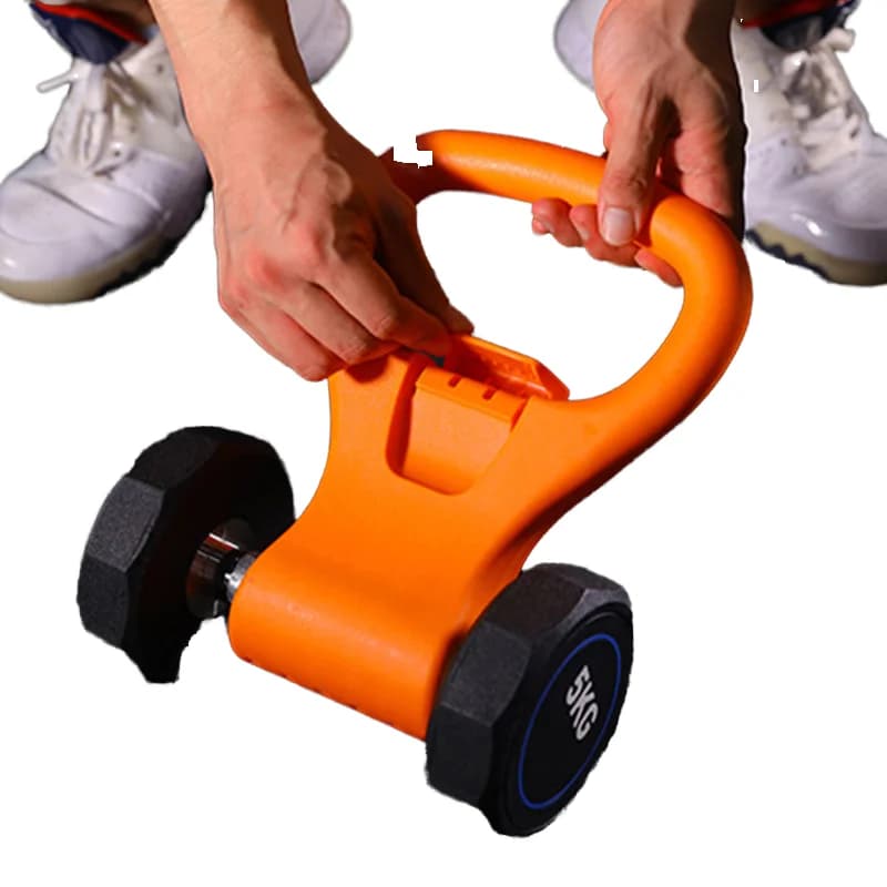 Adjustable Kettlebell Grip Barbell Weights Handle Gym Bodybuilding Fitness Equipment