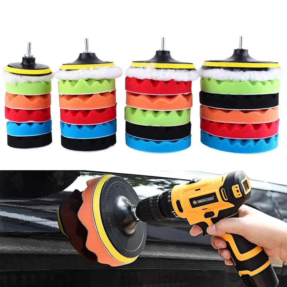 8 pcs car polishing kit 3/7/5 inch self polishing disc sponge polishing machine for auto polishing machine for car polishing accessories