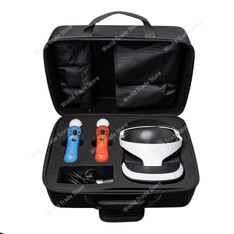 Adatto per custodia per occhiali Sony PS4 PSVR, casco PS4 VR di seconda generazione, pistola leggera, fotocamera e scatola portaoggetti con maniglia