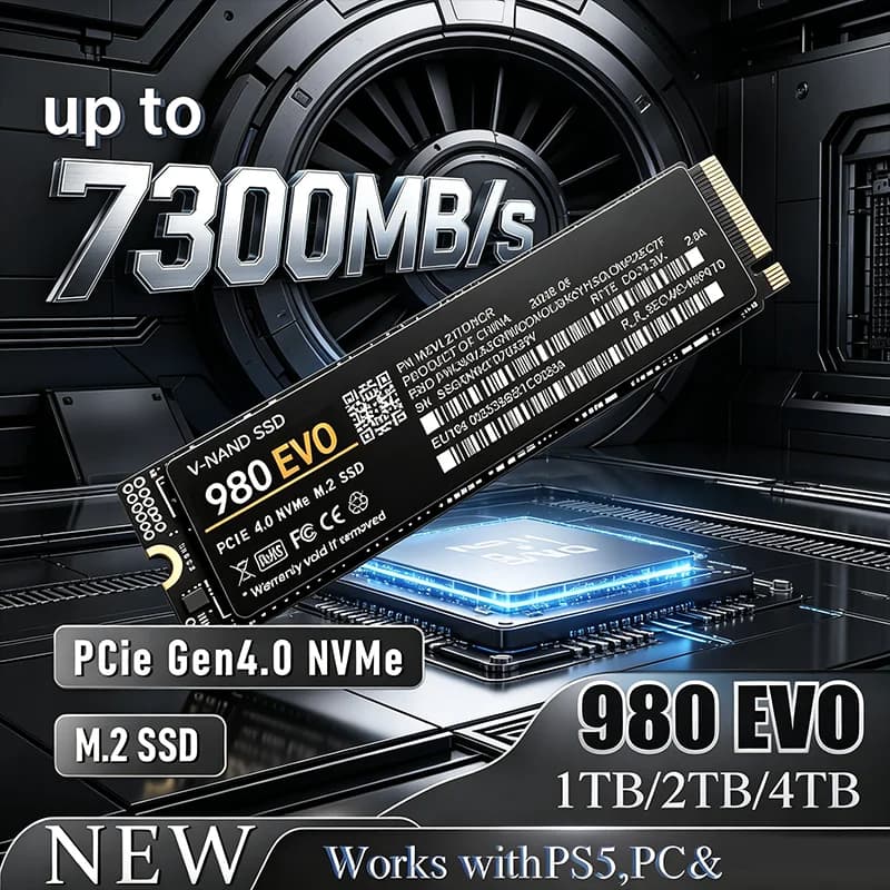 980 EVO NVMe M.2 2280 SSD 7300MBs TLC 3D NAND 500GB 1TB 2TB 4TB storage for PS5 gaming desktop laptop PC low power Original