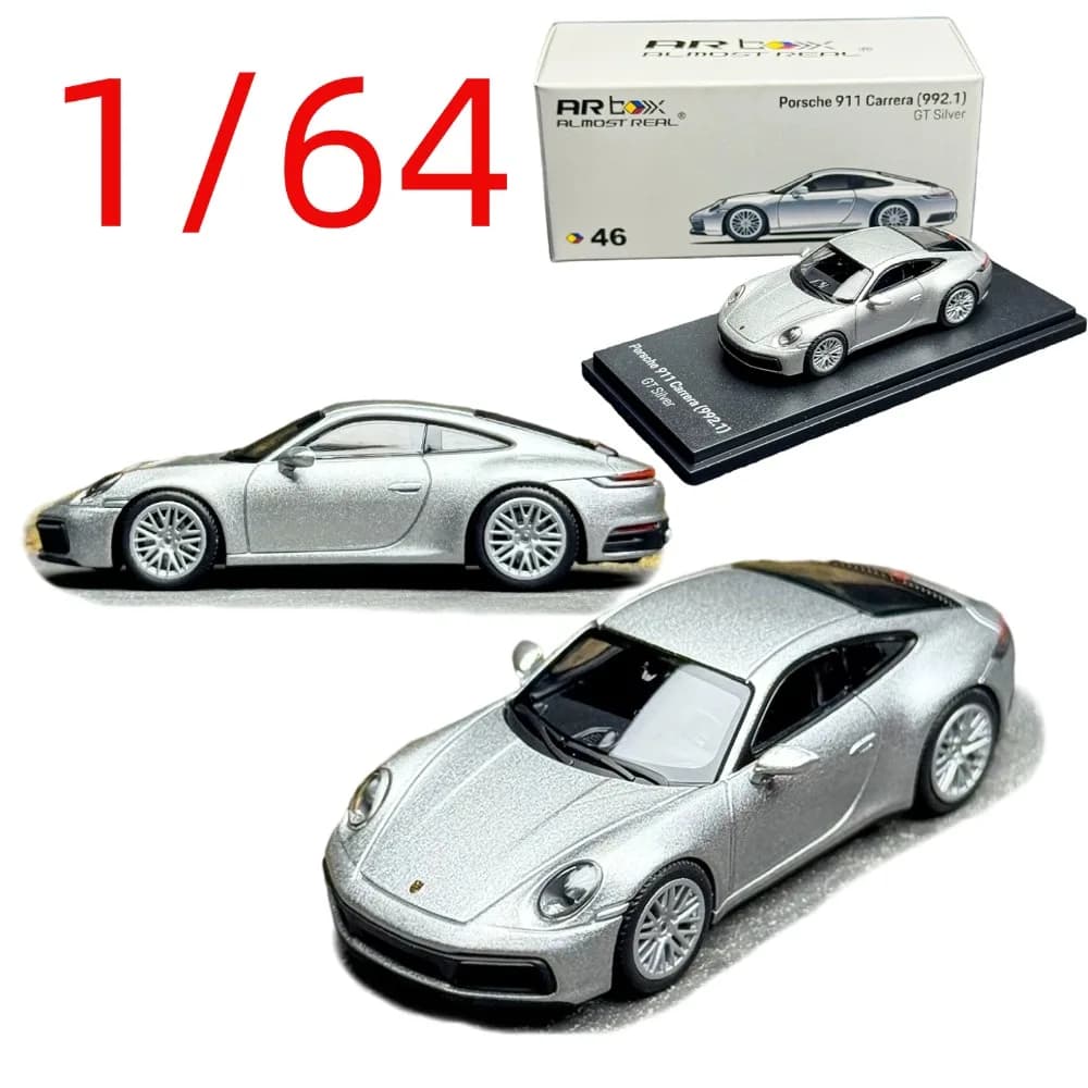 AR box Diecast 1/64 scale Porsche RWB 911 Carrera sports car model Alloy Porsche RWB 911 sports car model Collected Display