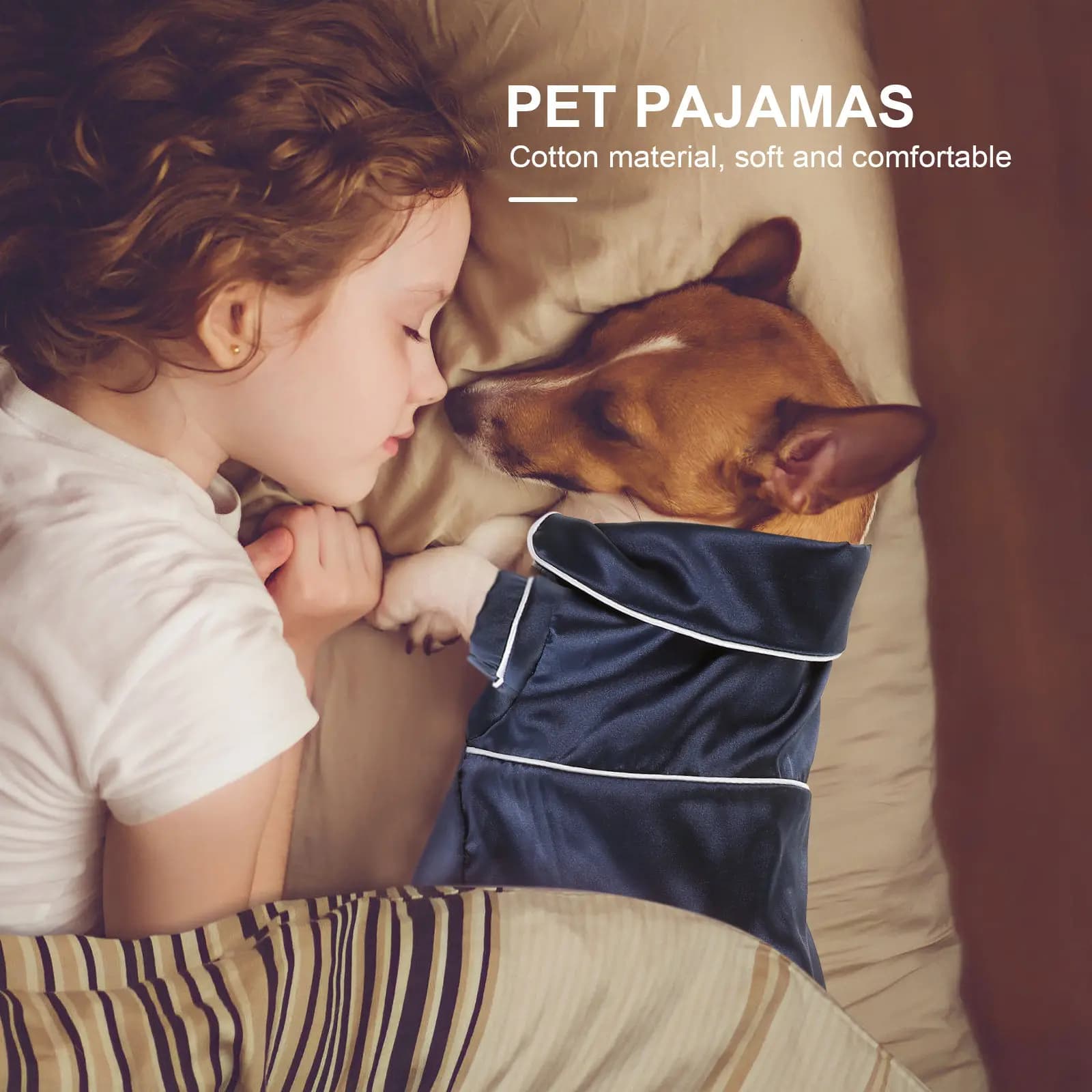 Baby Dog Cotton Pajamas Soft Small Dog Clothes Indoor Rompers Lightweight Pet Sleep Costume Puppy Clothes Pet Pajamas
