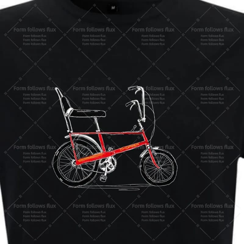 2026 men's hooded T-shirt, hand-drawn comic style Raleigh Chopper – Infra Red Cycling Unisex S-6XL, strong sizes available