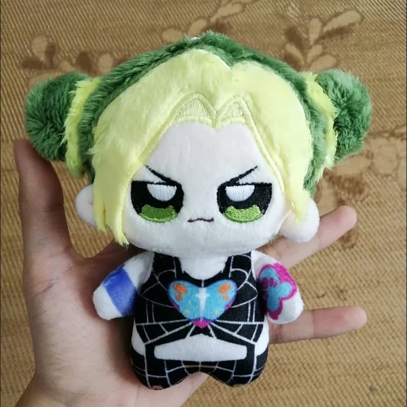 Peluche Jolyne Cujoh 10cm, Personaggio Anime Kujo Jorin, Giocattolo Imbottito in Cotone, Ciondolo Portachiavi, Regalo di Compleanno e Natale