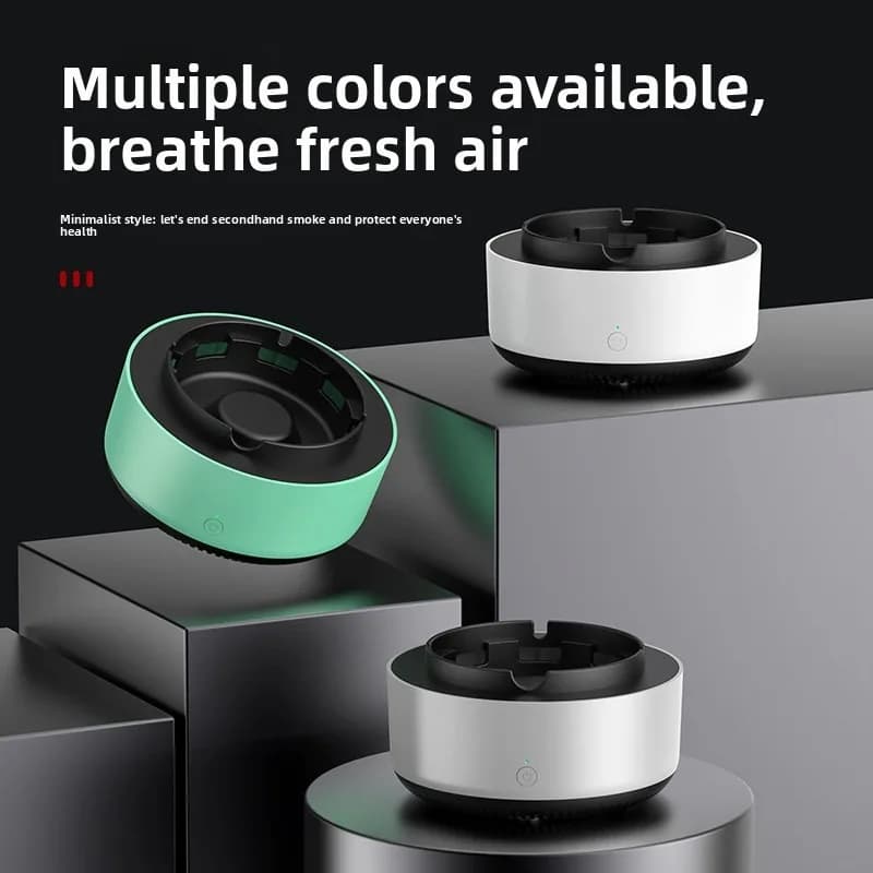 Posacenere Purificatore d'Aria Anti-Fumo a Basso Rumore, Filtro per Fumo Passivo, Deodorante per Sigarette, Elimina Odori dall'Aria