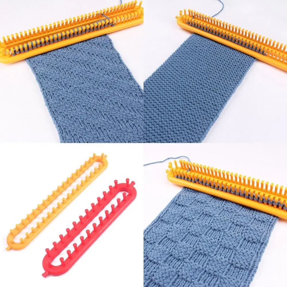 Durable Plastic Weaving Loom Knitting Kit DIY Handmade Craft DIY Machine Sewing Tools Rectangle Wool Knitter Men