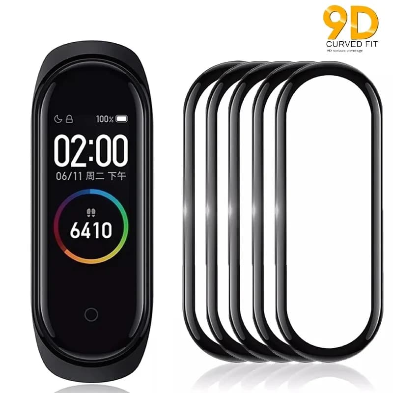 5 pezzi di vetro temperato morbido per Xiaomi Mi Band 8 7 Smart Watchband pellicola protettiva per schermo a copertura totale per Xiaomi Miband 7 6 5 4 Glass