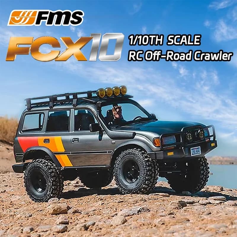 Fms Fcx10 scala 1/10 Lc80 RC Veicolo da arrampicata Collegamento completamente proporzionale Gruppo luci Veicolo fuoristrada elettrico telecomandato