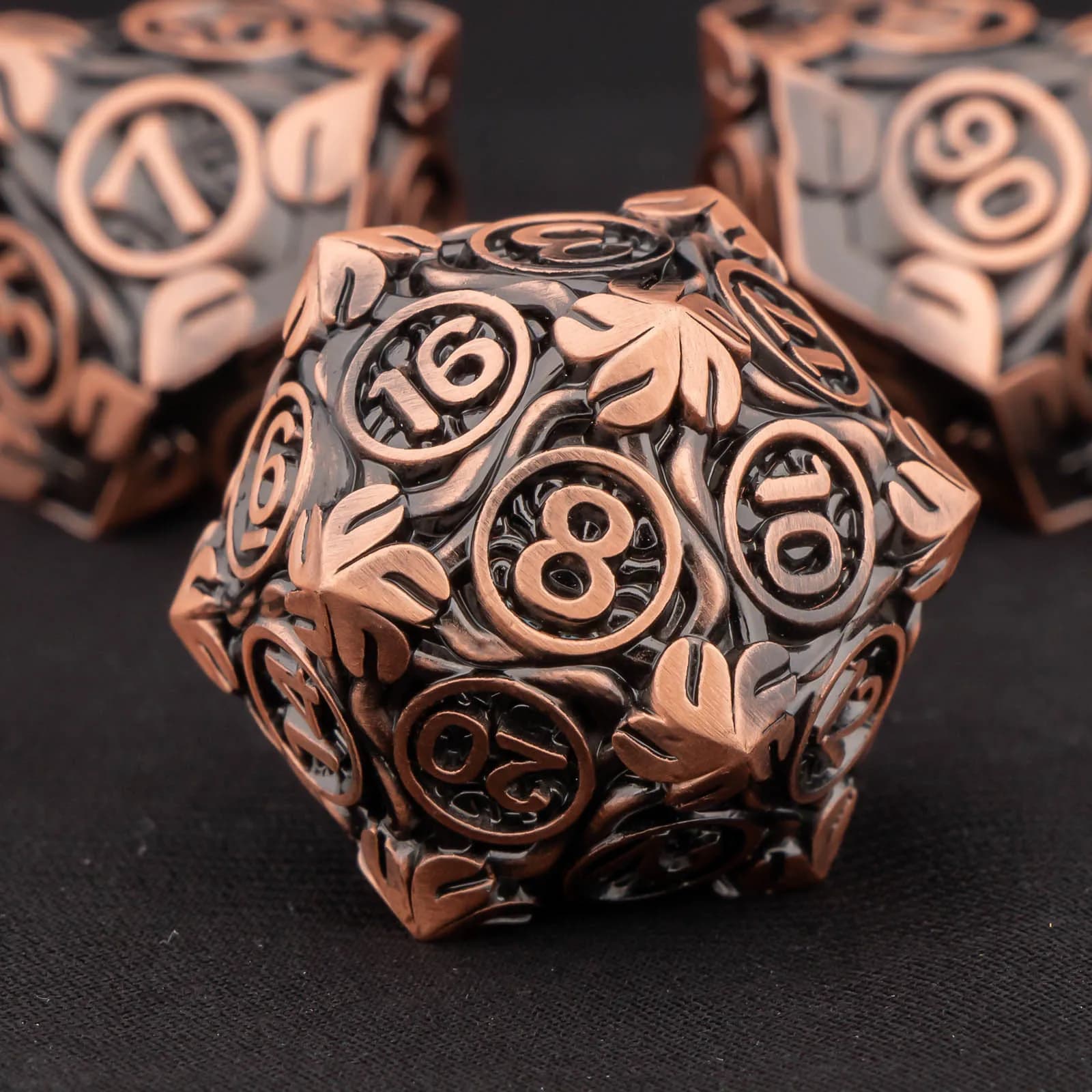 Metal DND Dice Set Dungeons and Dragons, 7PCS Polyhedral Dice Set D&D for RPG Role Playing Game, D and D Dice D6 D8 D10 D12 D20