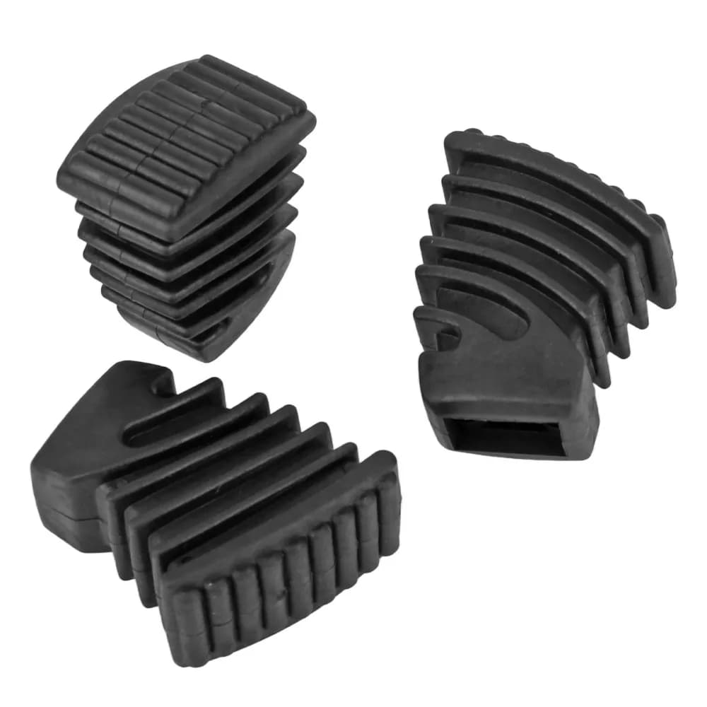 3PCS Non-Slip Drum Rubber Feet Rubber Material Anti-Vibration Drum Floor Protectors Black Color Drum Leg Pads For Drum Set