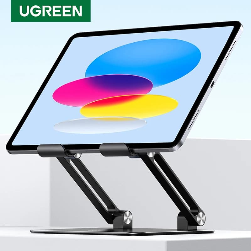 Supporto per Tablet UGREEN per il nuovo iPad 2021 supporto per telefono Samsung supporto per Laptop pieghevole in alluminio supporto per Notebook supporto per iPad Pro