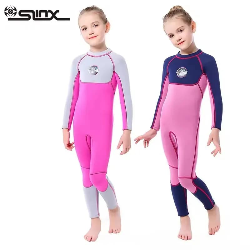 3mm neoprene Mute for Boys and Girls Dive Mute Long Sleeved Wear Set Children Surf Snorkeling Swimwear