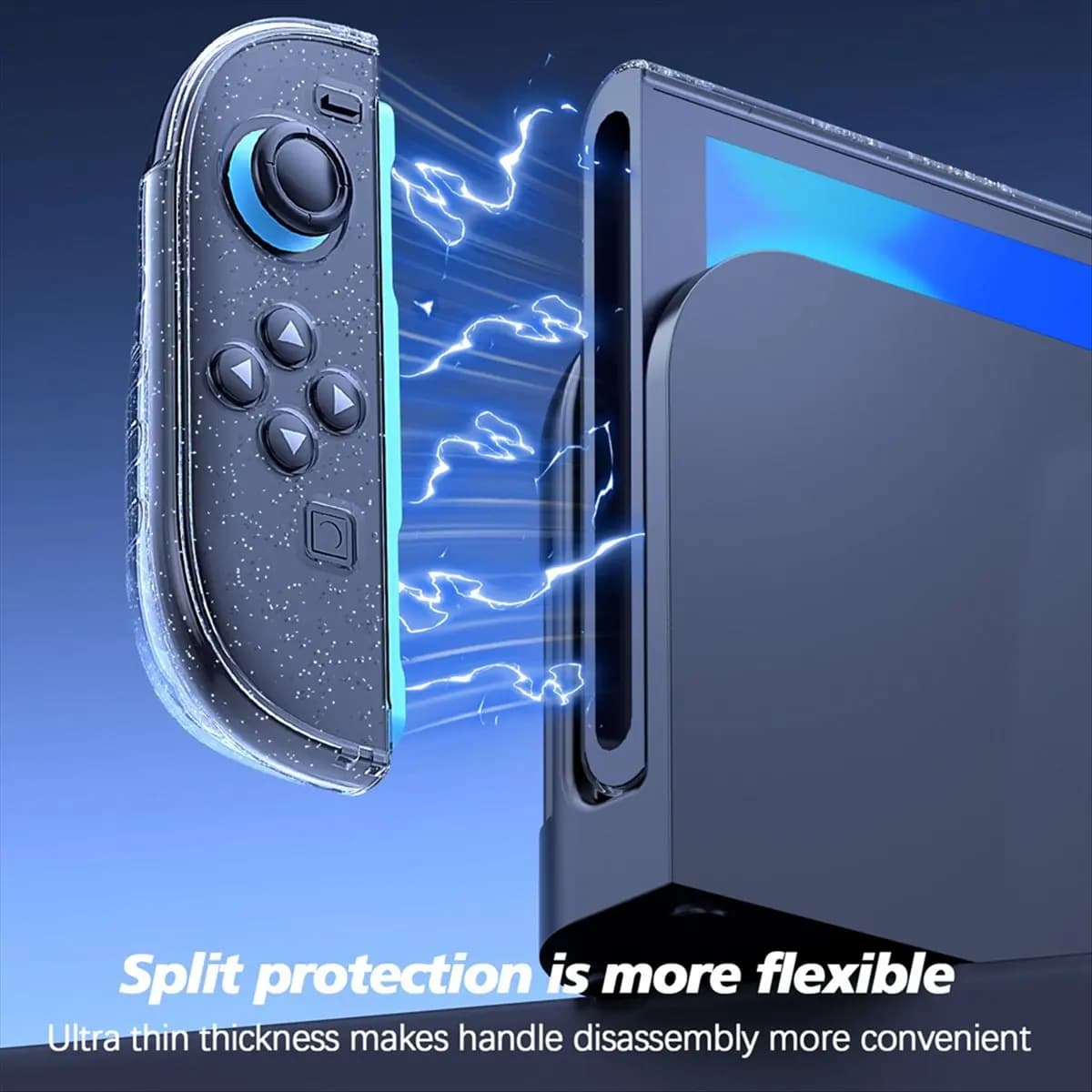 【GIORNO DEL GIORNO DI GRAZIA】 Custodia trasparente agganciabile per Nintendo Switch 2, Cover protettiva per PC compatibile con la console Switch 2, Custodia con impugnatura