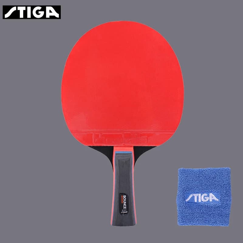 Genuino Stiga PRO BOUNCE Qualità 3 stelle Racchetta da ping pong Ping Pong Paddle brufoli nelle racchette Shakehands FL/CS