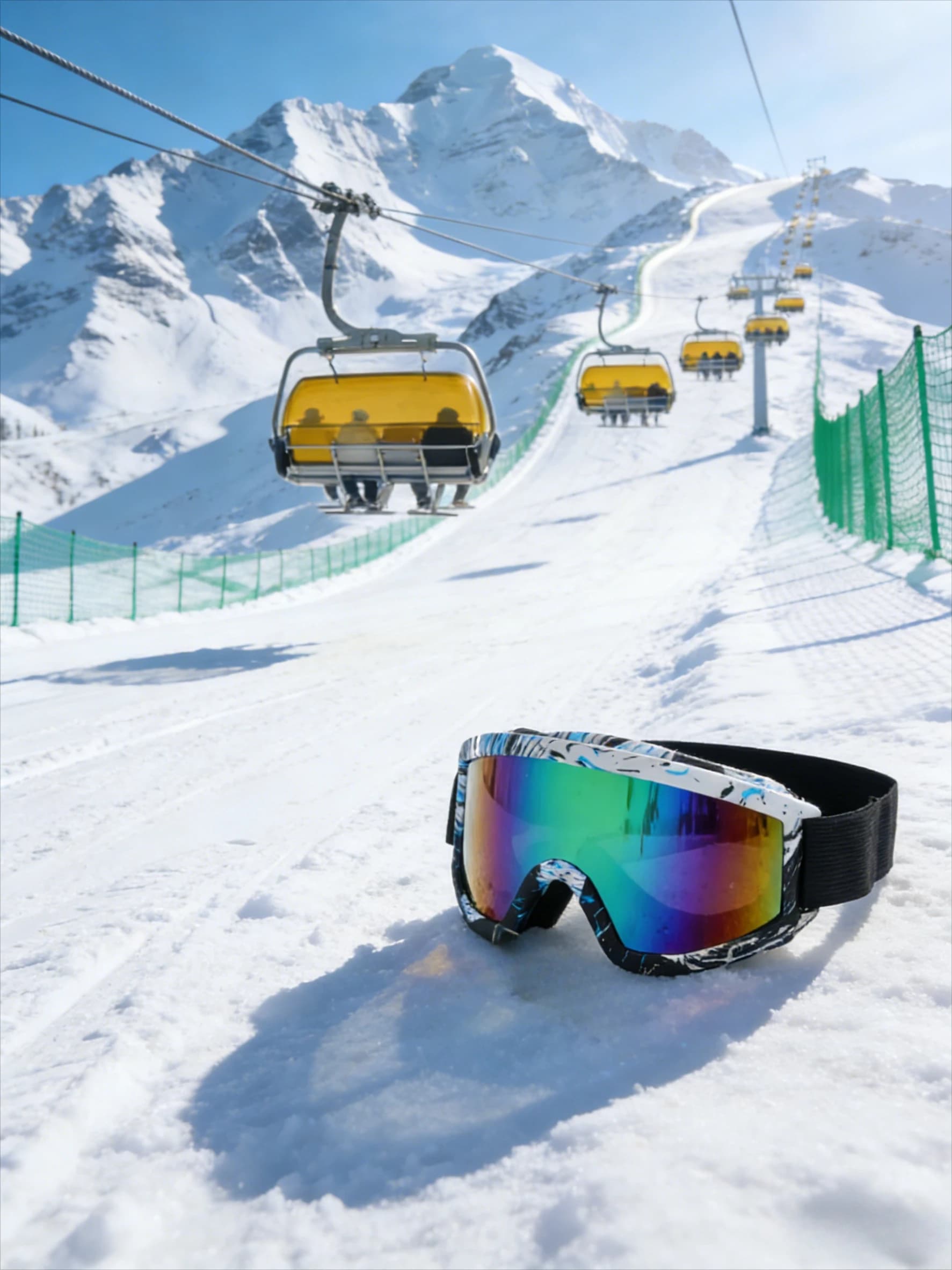 Occhiali da sci per sport invernali Occhiali protettivi antivento antiappannamento UV400 per adulti per motoslitta Moto Sci Ciclismo