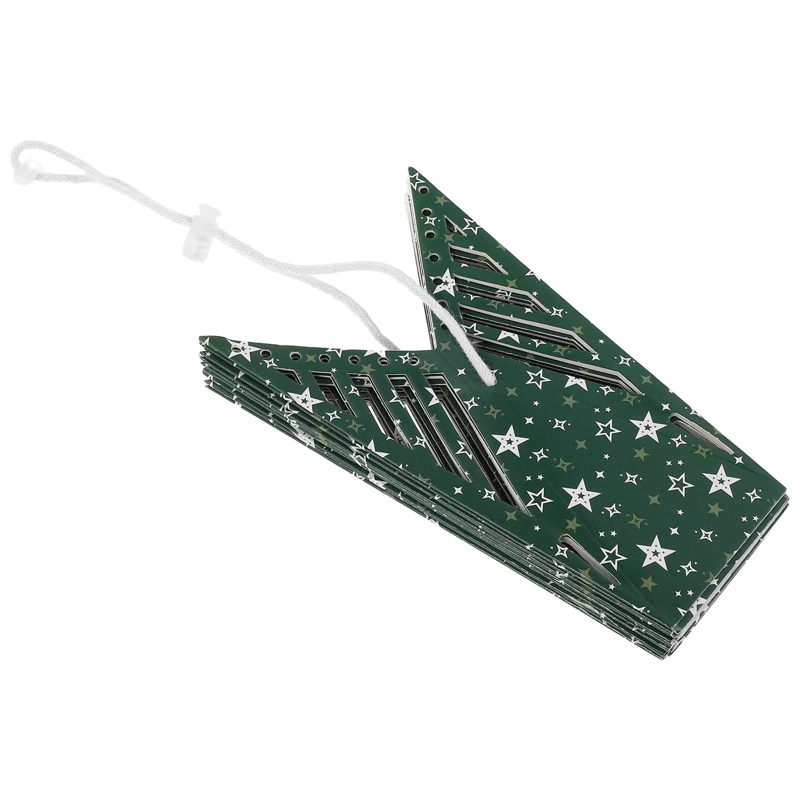 Christmas Hanging Star Ornament Origami Foldable Paper Star Decoration Party Wedding Birthday Classroom Holiday Hanging Decor