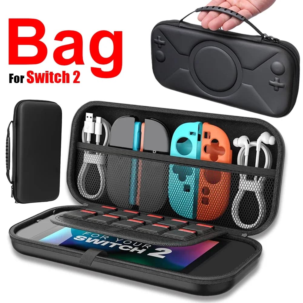 Custodia protettiva rigida per Switch 2 Custodia antiurto in EVA Custodia da viaggio portatile per accessori per console di gioco NS2