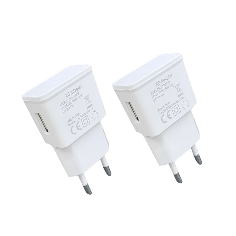 Alimentatore per caricabatterie da muro USB da 5 W Alimentatore da viaggio portatile universale da 5 V 1 A compatibile con iPhone Samsung LG Moto Cuffie