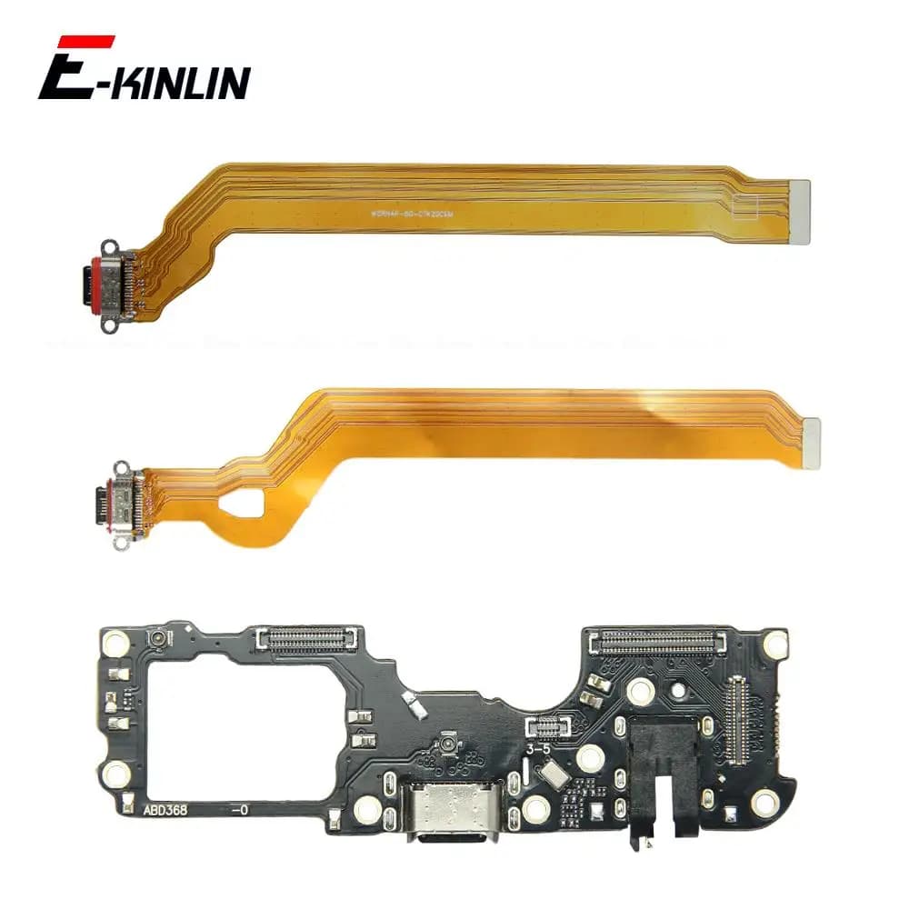 Scheda di ricarica USB con porta di ricarica e cavo flessibile per microfono per ricambi OPPO Reno 6 5 4 K F Z SE Pro Lite 5G 4G