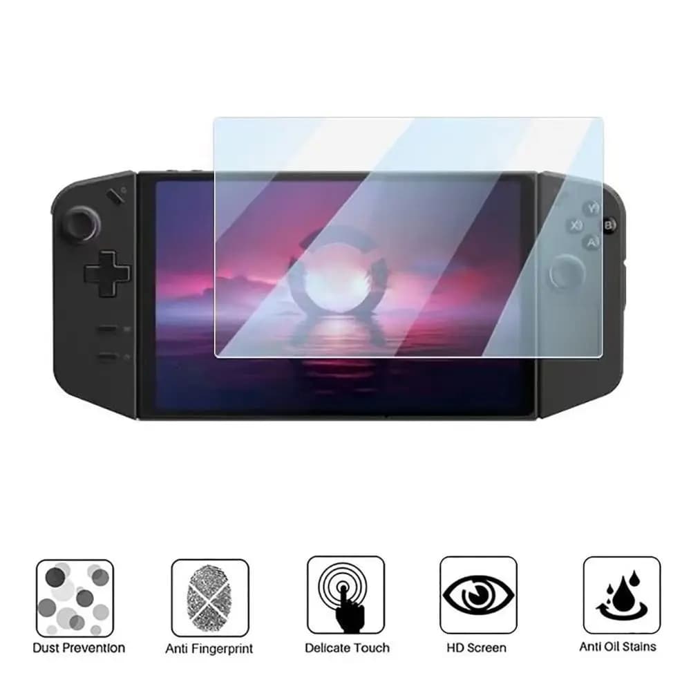 Pellicola protettiva in vetro temperato per Lenovo Legion Go Screen Protector bordo curvo accessori per Console portatili antigraffio