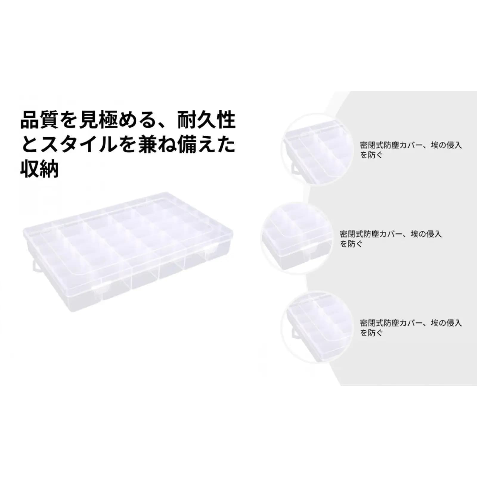 Embroidery Threads Storage Box Plastic Organizer Compartment Case for Sewing Craft Beads Jewelry Knitting Fishing