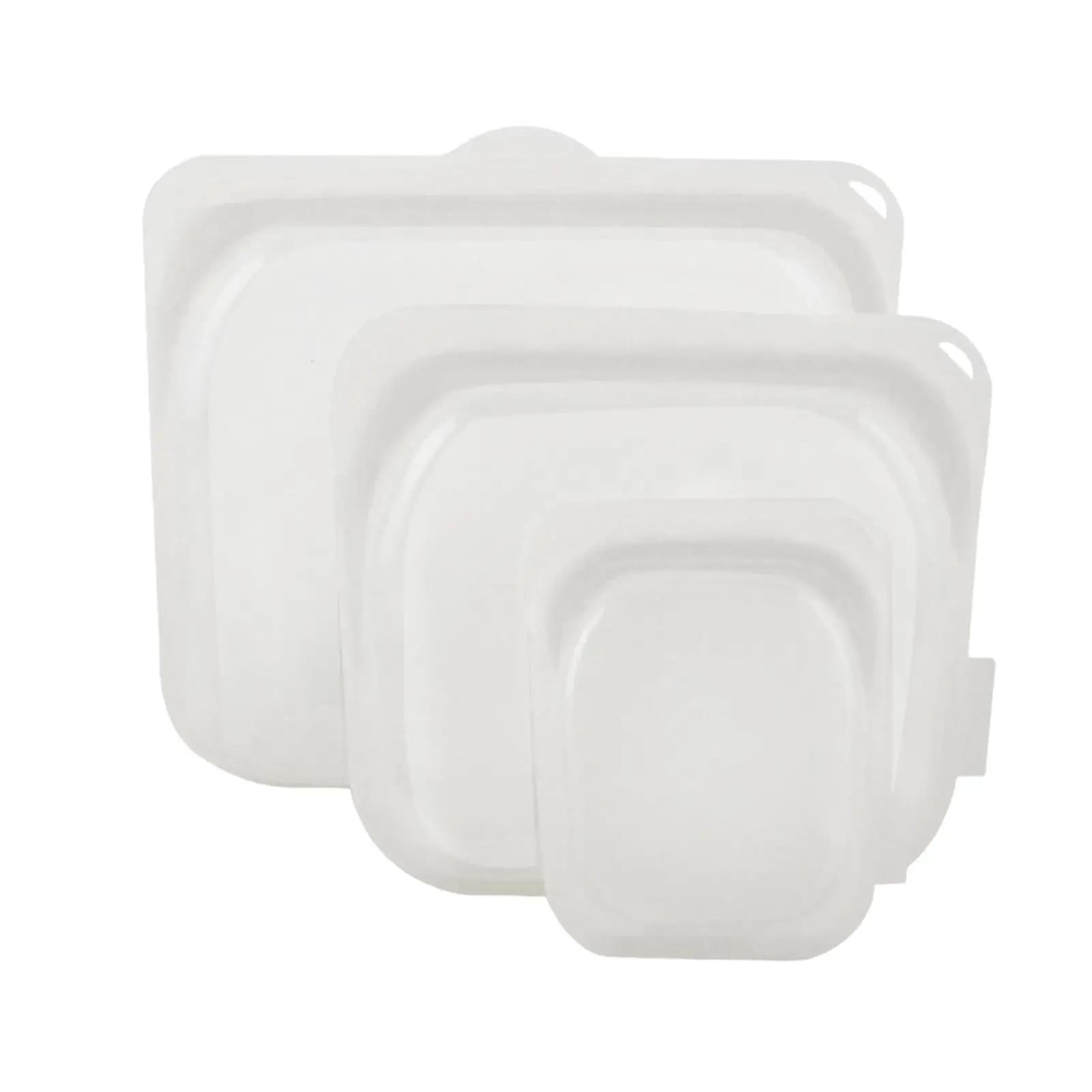 Sacchetti in silicone per la conservazione degli alimenti, 3 pezzi, sacchetti in silicone per snack, contenitori ermetici per alimenti, per la preparazione dei pasti, pranzo, viaggi