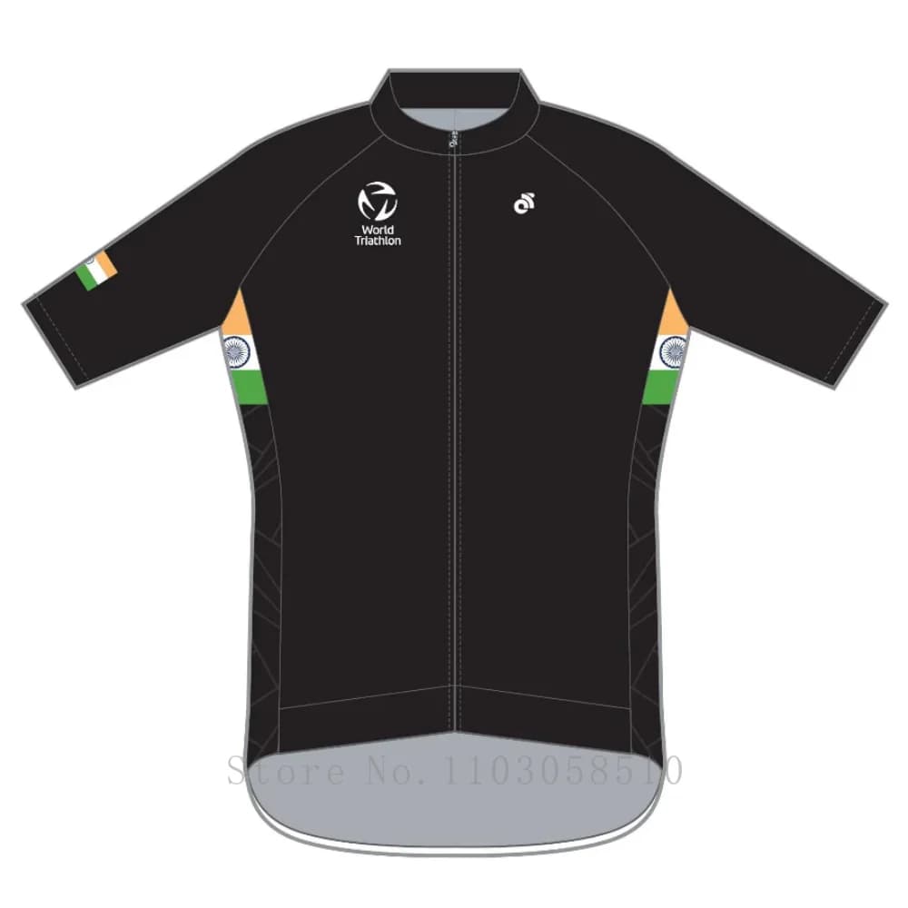 INDIA PERFORMANCE AERO TRI SUIT A MANICA CORTA - Custom name COUNTRY WORLD CYCLING JERSEY POLO TECH TEE TECH BIB SHORTS JERSEY