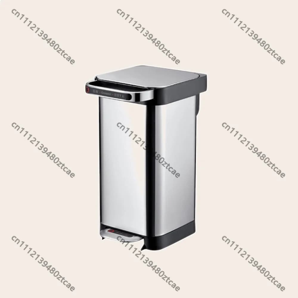 Trash Can Trash Compactor 20L Kitchen Square Compression Garbage Bin for Party