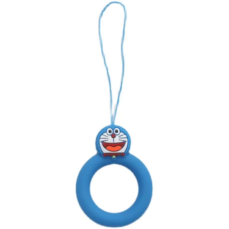 Doraemon Mobile Phone Rope Hanging Ring Buckle Silicone Ring Hanging Short Chain Key USB Drive Women's Model