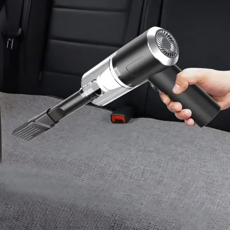 Aspirapolvere Portatile per Auto, 15000PA Senza Fili, Doppia Funzione di Soffiaggio e Aspirazione, Multi-Ugelli, per Auto, Casa, Animali, Ufficio