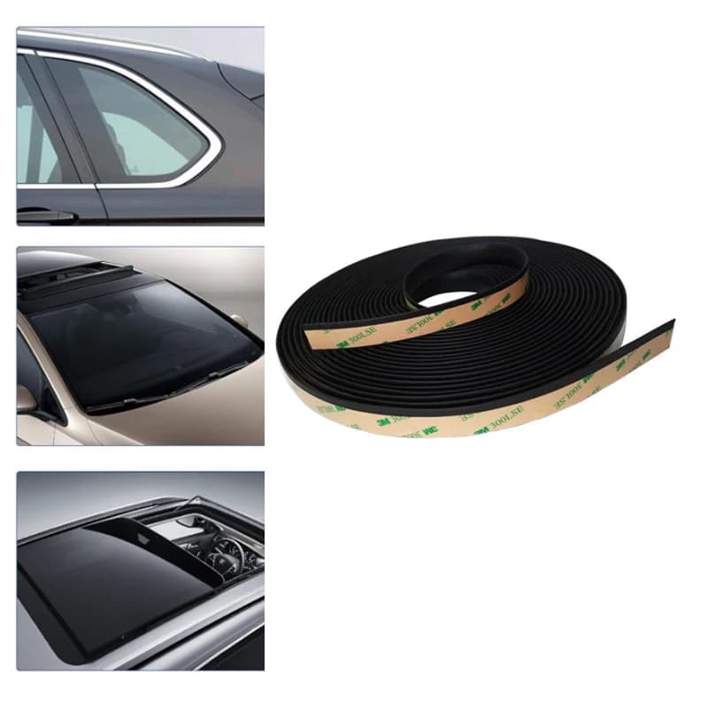1 Roll Dustproof Window Edge Weatherstrip Sealing Strip Car Sealing Strip 5m For Sunroof, Windshield, Leak-Proof, Soundproof