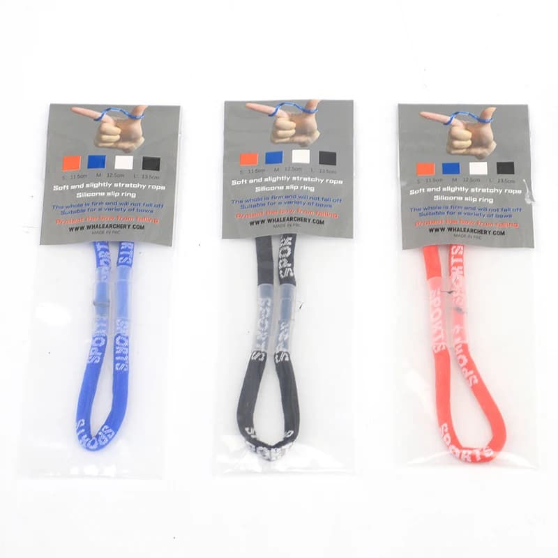 Accessori per tiro con l'arco Attrezzatura da tiro Arco Finger Sling Cinghia regolabile Bersaglio composto ricurvo