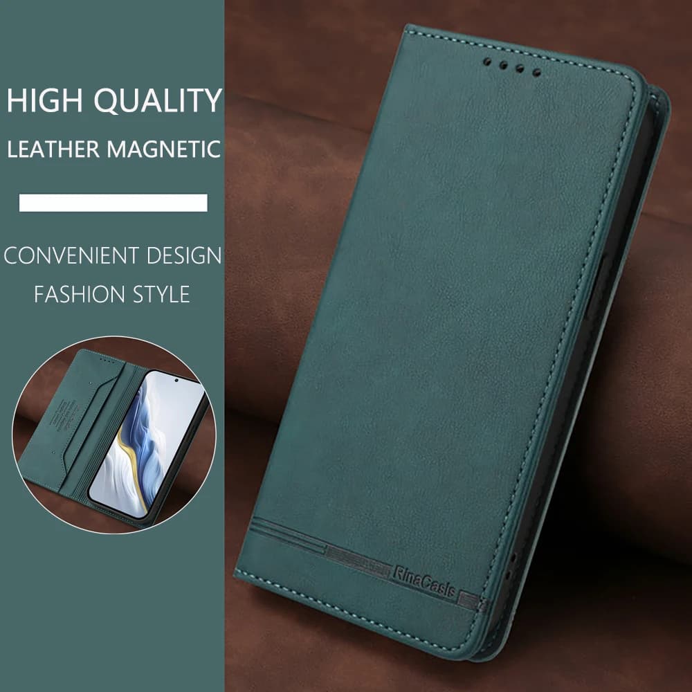 Custodia a Portafoglio Magnetica in Pelle con Protezione RFID per Motorola Moto G15 G54 G24 Power G05 G35 G55 G45 G55 G75 G85 G04s G14 G34 G64 G84 G53