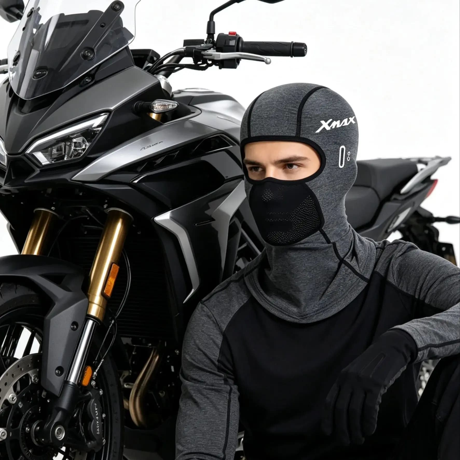 Balaclava Estiva Rinfrescante e Anti-UV per YAMAHA XMAX/X-MAX 125/250/300/400 2024, Cappello da Ciclismo, Copricapo per Moto e Corsa