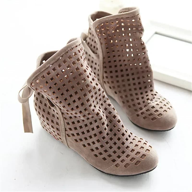 JETT DRAGON Hollow Summer Boots Bootie 2024 nuove scarpe stivali all'uncinetto traforati in pizzo Plus Size 34-43 stivali da donna di moda vuoti