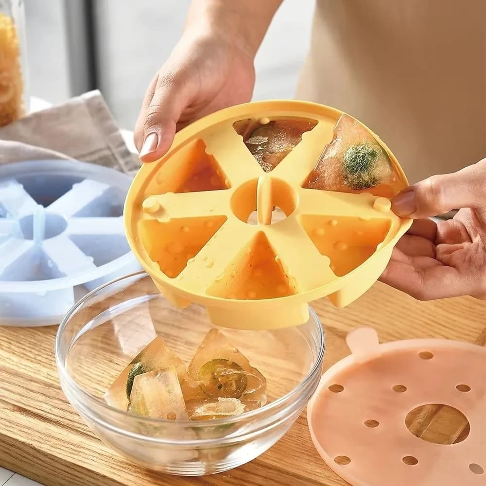 Stampo in Silicone per Torte a Forma di Formaggio, Antiaderente, per Alimenti, Stampo per Cioccolato, Resistente al Calore, Riutilizzabile, Vassoi per Ghiaccio, Uso Domestico