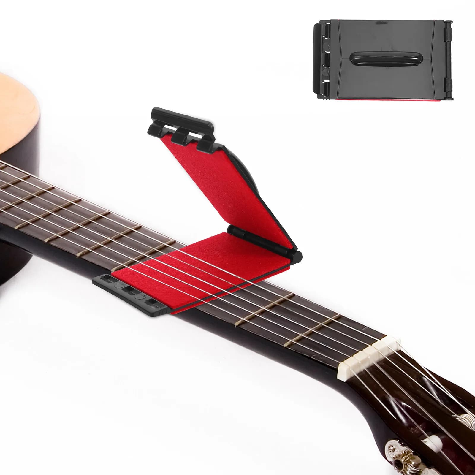 Strumento per la pulizia delle corde della chitarra, manico ergonomico con strumento per la rimozione dei pelucchi - per chitarra, basso, ukulele, banjo