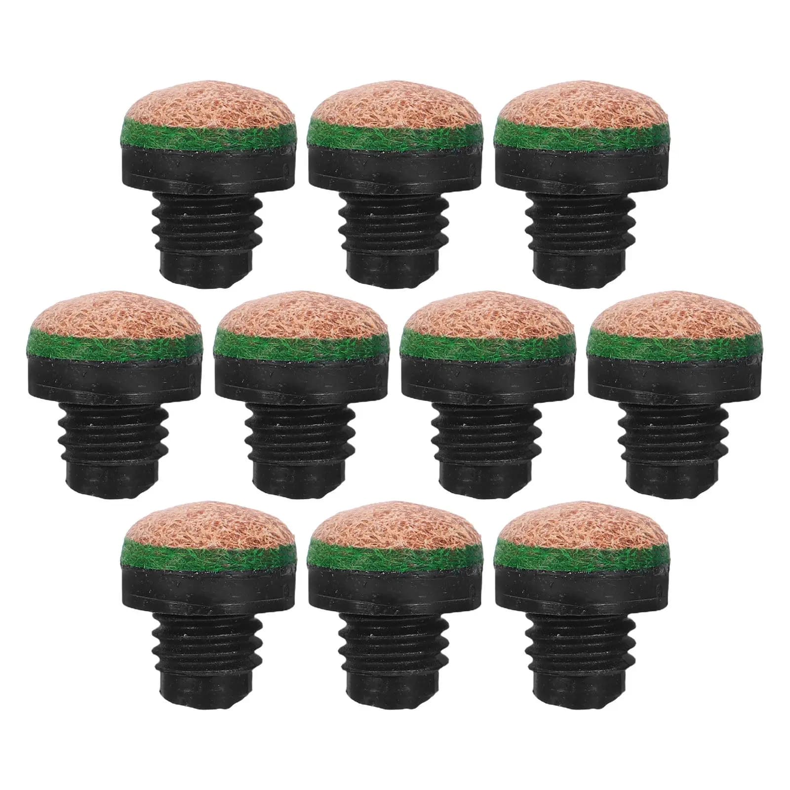 Pool Cue Tips 10 Pack Replacement Billiard Stick Tips Durable Cue Repair Accessories