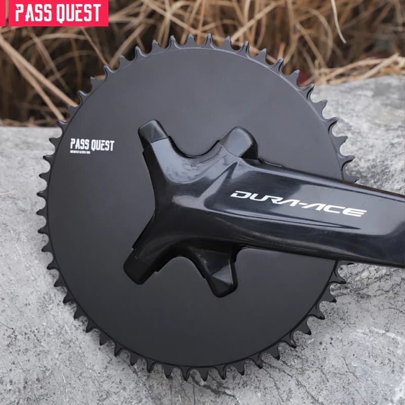 PASS QUEST 1R110 110BCD Corona per bicicletta (AERO a 4 bulloni) Corona larga stretta rotonda completamente chiusa per SHIMANO R7000
