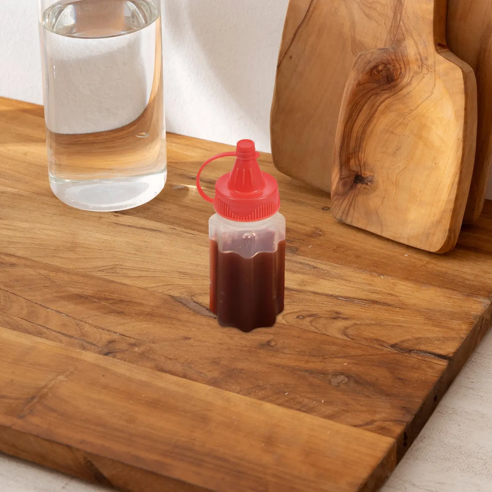 Set di 1 Mini Bottiglie Spremibili per Condimenti, Contenitori da Viaggio in PP per Salse, Ketchup, Miele, Olio, Portatili per Preparazione Pasti