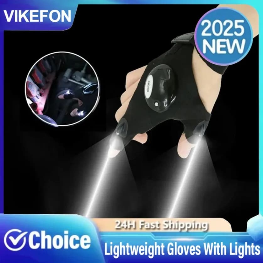 Light toe Gloves Clothing Fishing equipment Accessories Gloves with fingerless cycling gloves with bright gloves