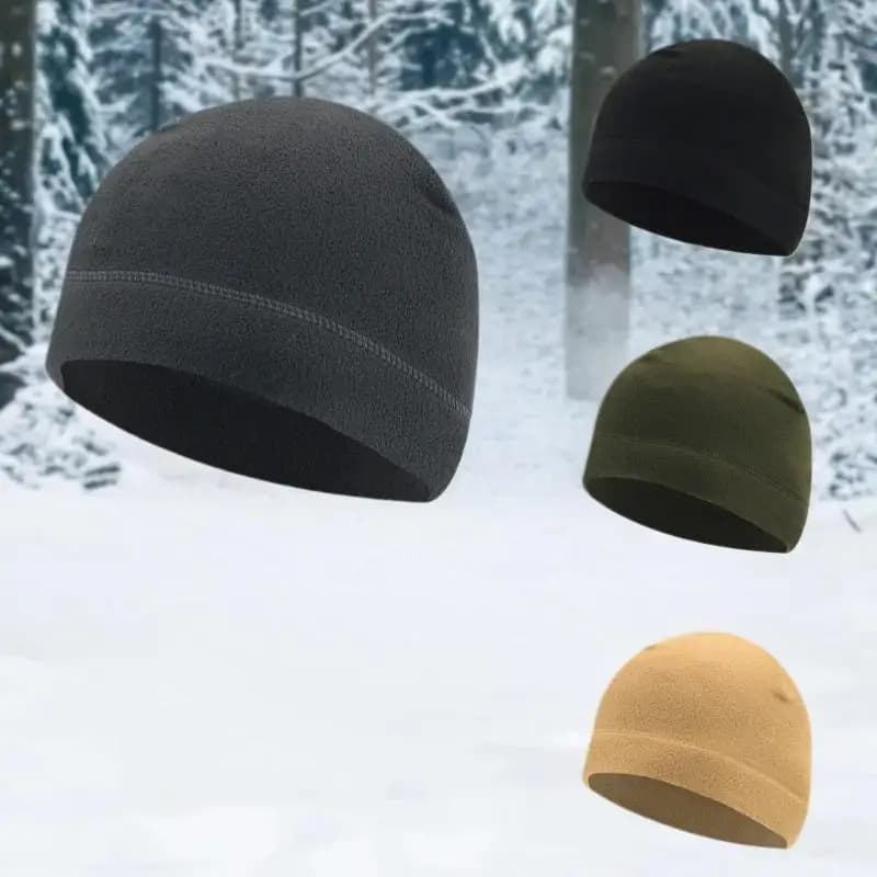 New Autumn Winter Windproof Beanie Hat Fleece Warm Cap Outdoor Sports Hiking Cycling Cap Male Lady Soft Beanie Hats
