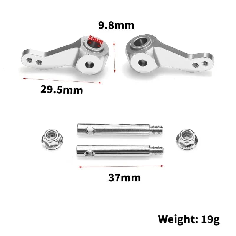 Supporto per snodo sterzo in metallo per Tamiya CW-01 CW01 Lunch Box, ricambi e accessori per auto RC