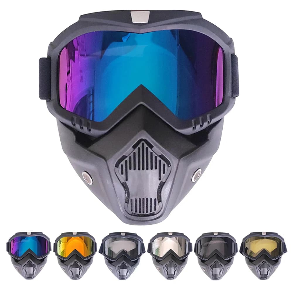 Cycling sunglasses Motocross riding glasses windproof cycling masks protection Uv integral for helmet glasses