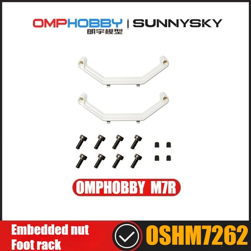Pezzi di ricambio per elicottero RC OMPHOBBY M7R, supporto per piedini con dado incorporato OSHM7262