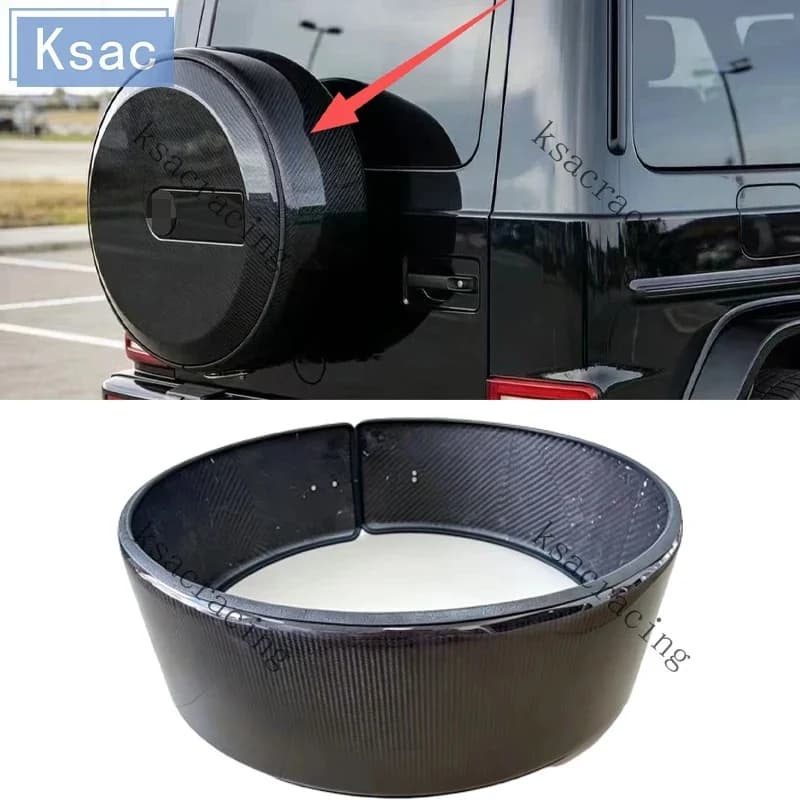 High Quality Dry Carbon Fiber Spare Wheel Ring Tire Cover Replacement Accessories