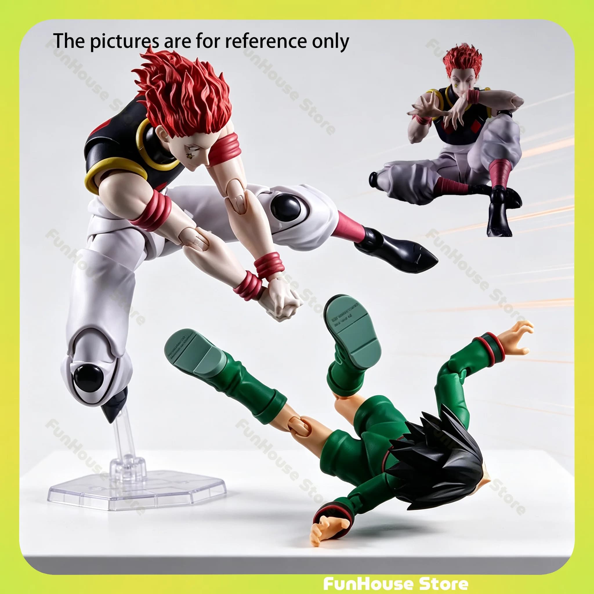 Bandai Hunter × Hunter S.H.Figuarts SHF Hisoka Fully Articulated Action Figure Finished Anime Collectible Figure Toy Gift