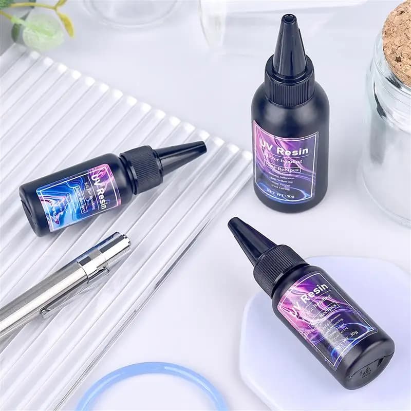 20/30/50g Colla Resina UV Colla Resina Ad Asciugatura Rapida Trasparente Polimerizzazione Veloce Per Incollare Vetro Metallo Legno FAI DA TE Epossidica creazione di gioielli